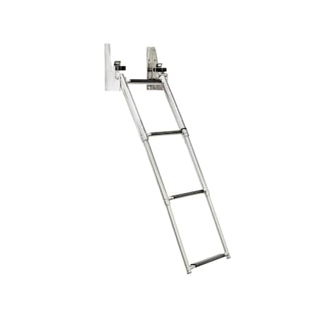 Whitecap Stainless Steel Telescoping Transom Mount Ladder - 4 Step S-1857